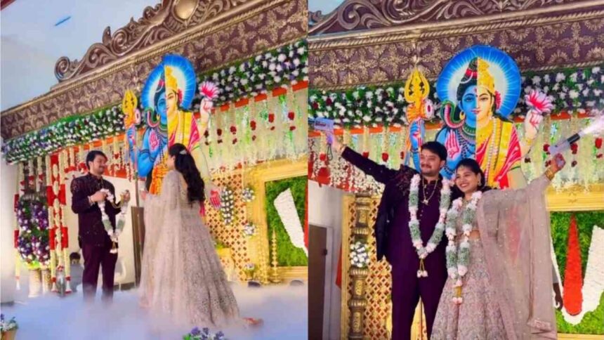 wedding-shiv-shakti-theme-mistake-laxmi-photo-viral-video-trolled