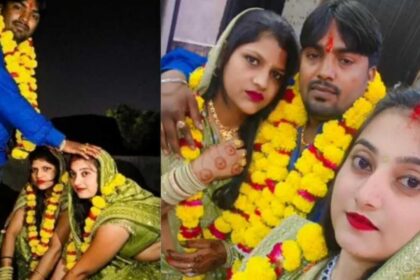 viral-video-agra-two-wives-karva-chauth-vrat-for-same-husband