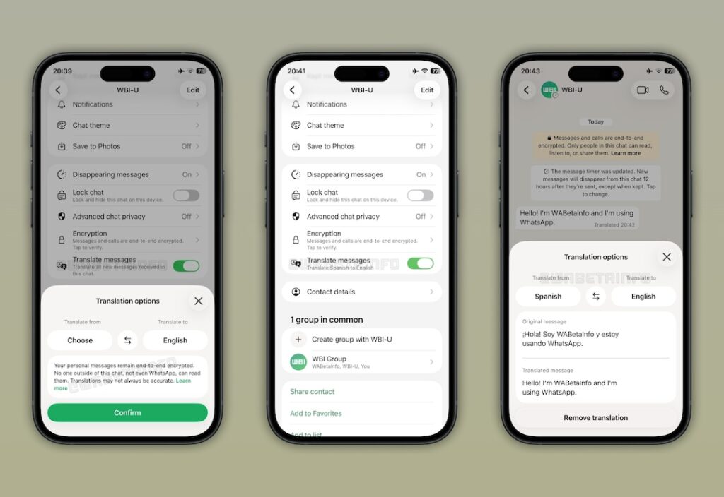 WhatsApp में आ रहा क्रांतिकारी फीचर! अब मैसेज ऑटोमेटिक ट्रांसलेट होंगे, iOS पर शुरू हुई टेस्टिंग 2 whatsapp_automatic_translation